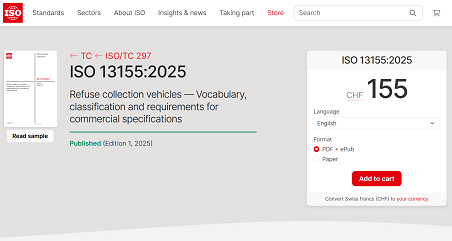 歷史性突破 | 盈峰環(huán)境主導！首個由中國企業(yè)牽頭編制的環(huán)衛(wèi)裝備ISO國際標準正式發(fā)布！